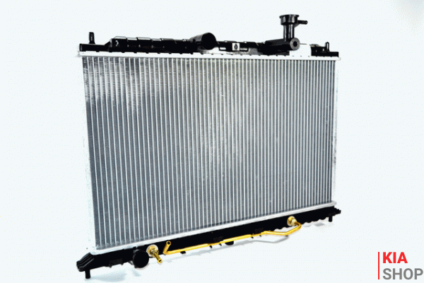 Радиатор охлаждения Rio 1.4/1.6 (05-) АКПП (алюм)  Luzar